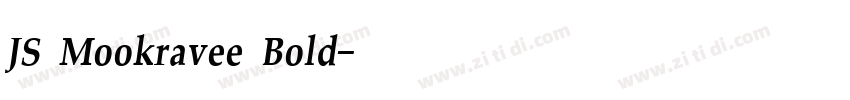 JS Mookravee Bold字体转换 JS Mookravee Bold字体转换